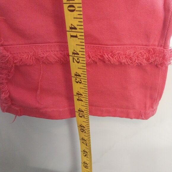 AHP Men's Jeans Sz 36x36 Pink Stacked Distressed Frayed Hip Hop Punk Streetwear - Picture 5 of 14